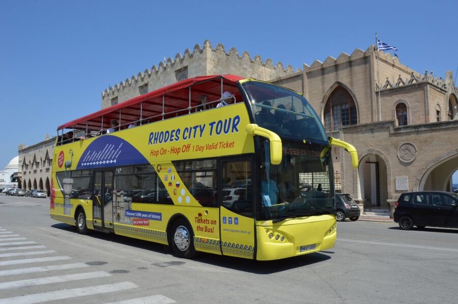 Rhodes: Hop-On Hop-Off City Tour Bus - Monte Smith and the ancient city