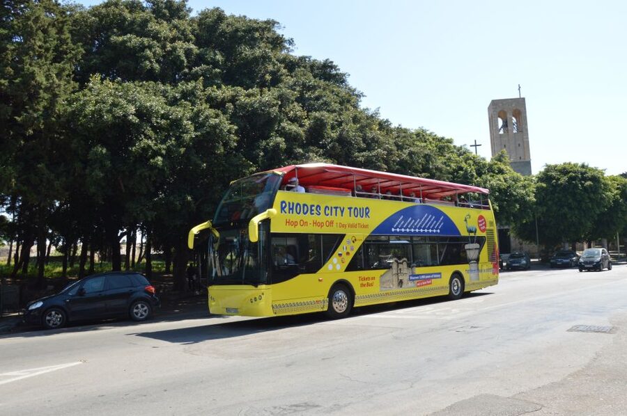 Rhodes: Hop-On Hop-Off City Tour Bus - Audio commentary, WiFi, and comfort