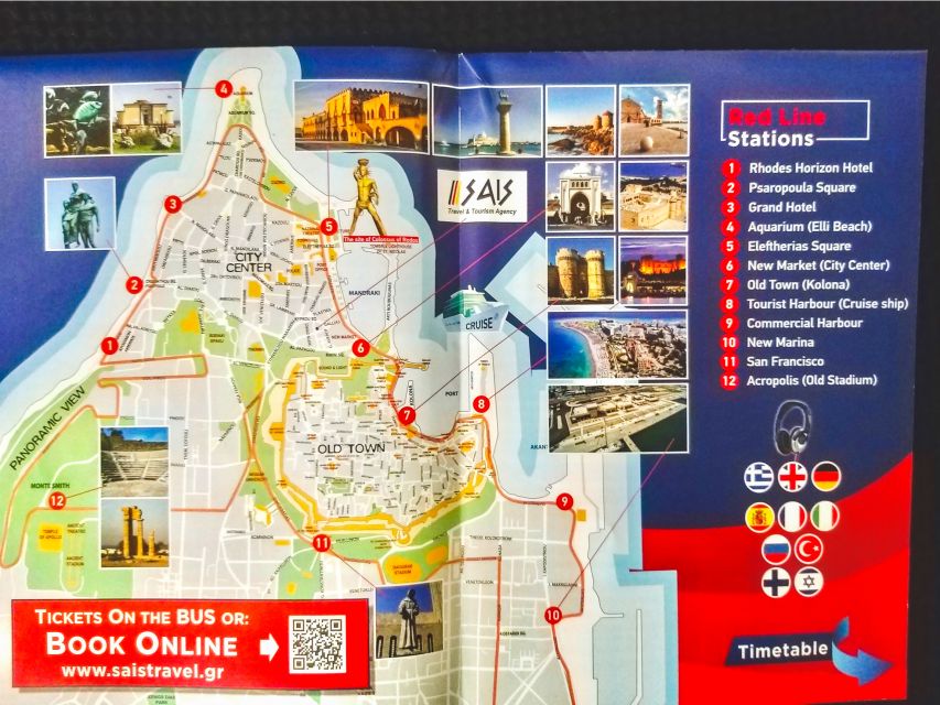 Rhodes: Hop-On Hop-Off Sightseeing Bus Tour - Elli Beach and the Aquarium