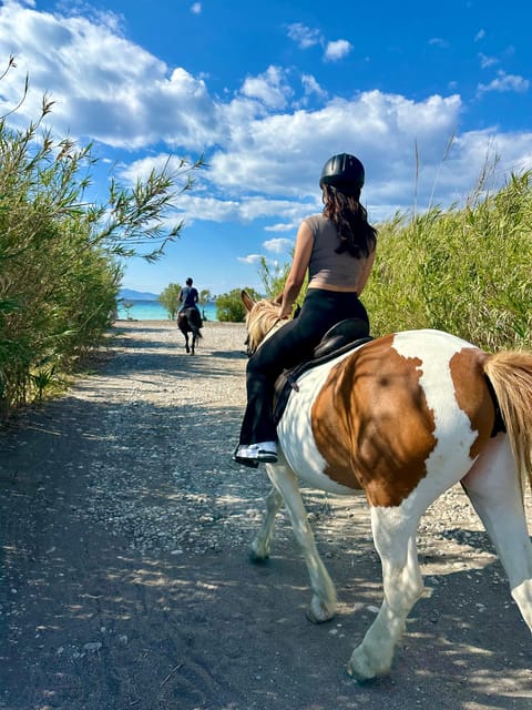 Rhodes: Horseback Riding Trip with Digital Photos - How the guides handle nervous and experienced riders