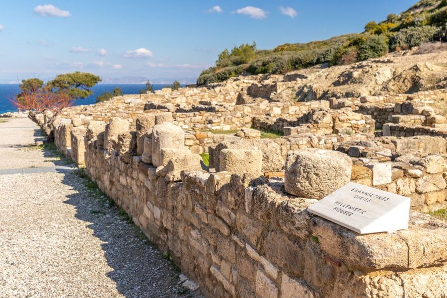Rhodes: Kamiros, Monolithos and Lindos Village Guided Tour - Ancient Kamiros and its 675-foot walkway