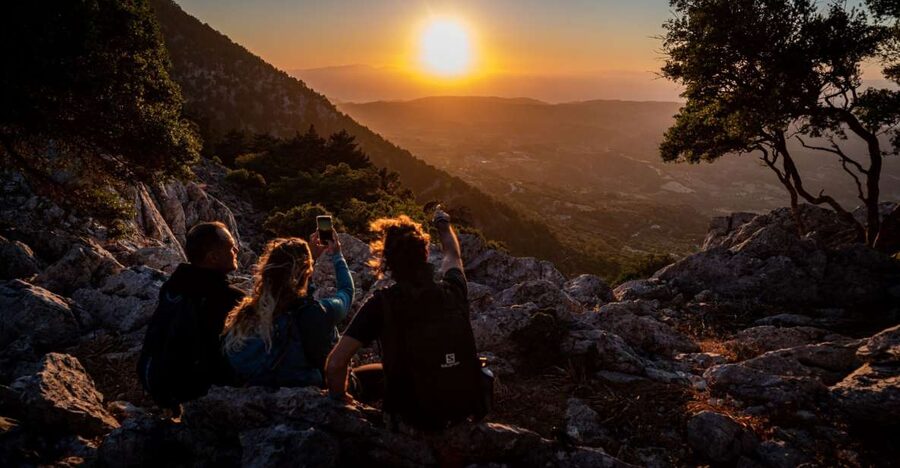 Rhodes: Profitis Ilias Guided Sunset Hike - Sunset over the Aegean
