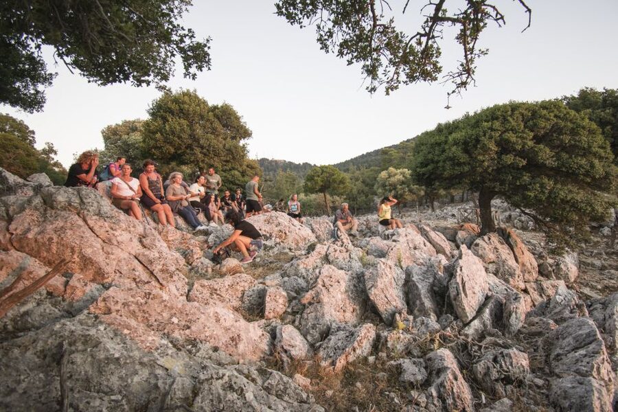 Rhodes: Profitis Ilias Guided Sunset Hike - Descending with headlamps