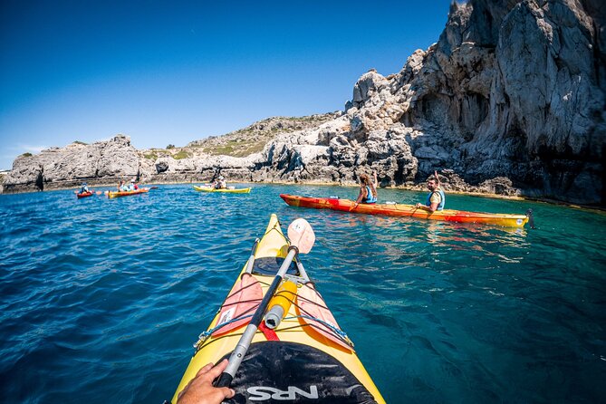 Rhodes Sea Kayaking Tour - Ladiko Beach, swimming, and snorkeling