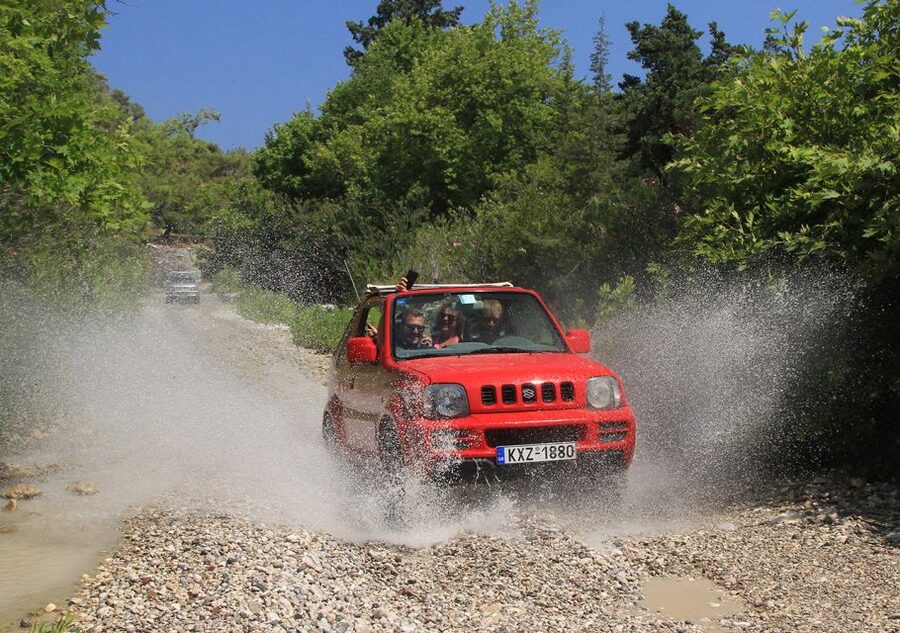 Rhodes: Self-Drive 4x4 Safari Tour with North Pickup - The first viewpoints and Rhodes’ mountain roads