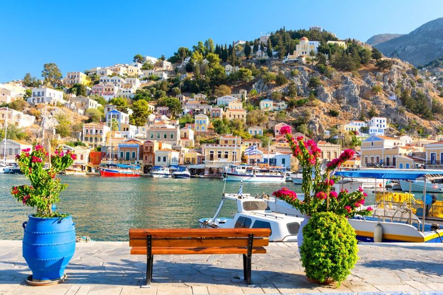 Rhodes: Speedboat trip to Symi Town and Panormitis Monastery - The minibus across Symi