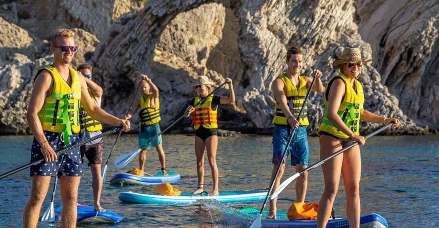 Rhodes: Stand-Up Paddleboard and Snorkeling Tour - Snorkeling inside a secluded sea cave