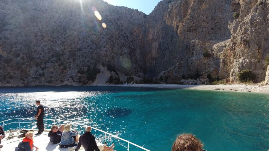 Rhodes: Symi Yacht Tour with Unlimited Drinks and Transfer - St. George Bay delivers the best swim
