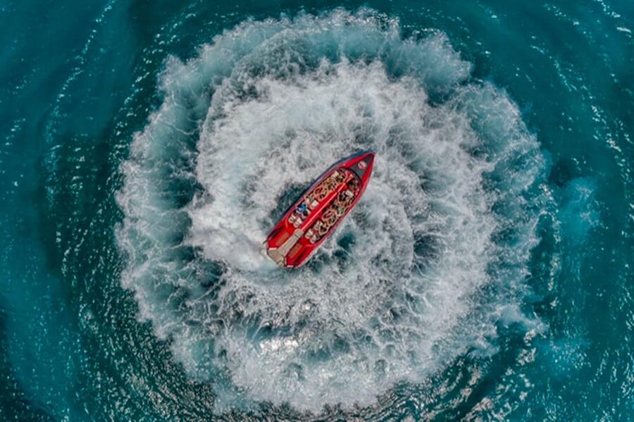 Rhodes Town: Adrenaline Jet Boat Adventure - Five minutes at Elli Beach
