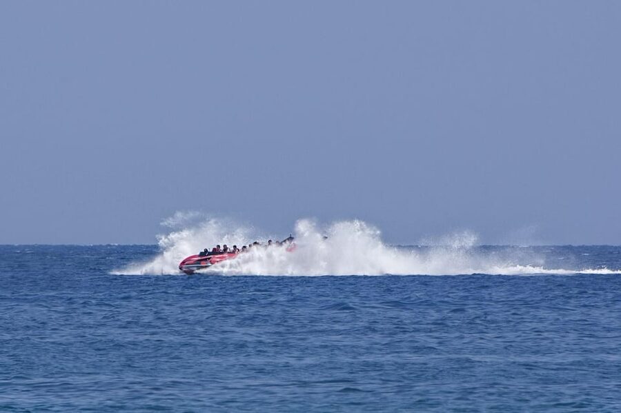 Rhodes Town: Adrenaline Jet Boat Adventure - Getting wet is part of the ticket