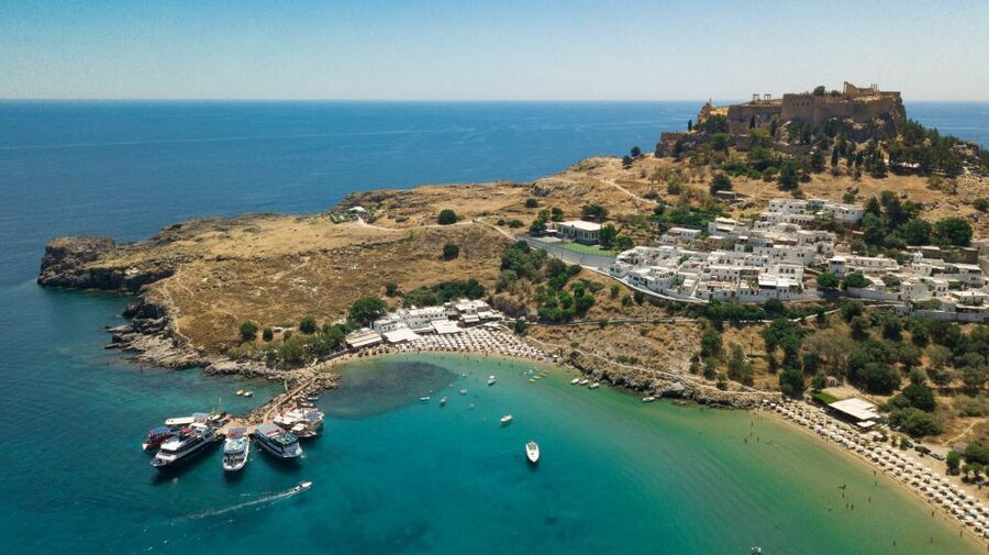 Rhodes Town: Scenic Cruise to Lindos with Swim Stops - Key points at a glance