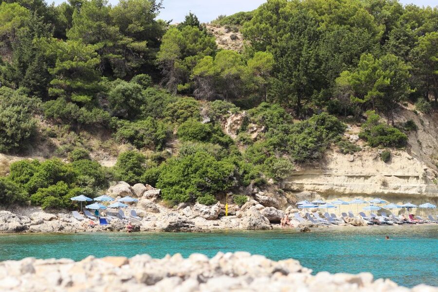 Rhodes Town: Scenic Cruise to Lindos with Swim Stops - The return to Tsambika Bay