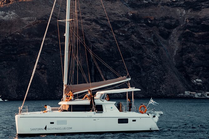 Romantic Sunset Catamaran Caldera Cruise incl. Meal & Drinks - Getting to the boat from your hotel