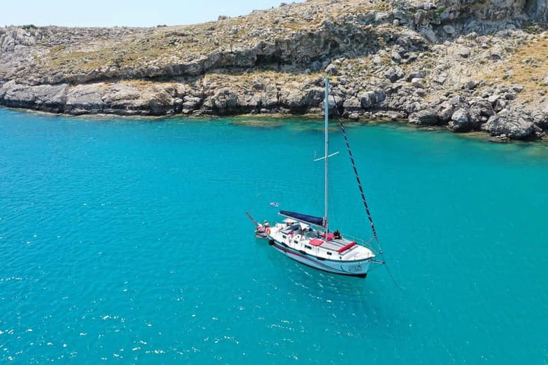 Sailing tour around Lindos with food and drinks - Setting out from Lindos jetty