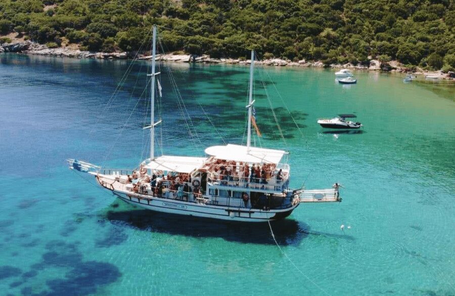 Samos East Coast by Boat with Beachside BBQ - The Mykali Strait and the Turkish Coast