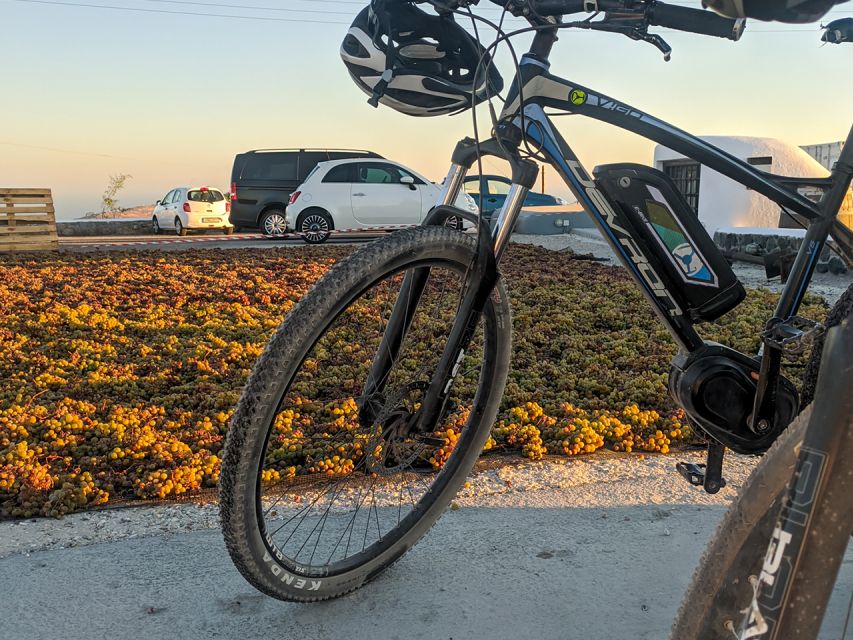 Santorini: Around the Island by Electric Bike - Megalochori, wine, coffee, and a caldera view