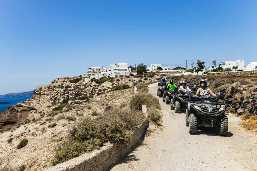 Santorini: ATV Quad Bike Tour with Lunch - Lunch with local products