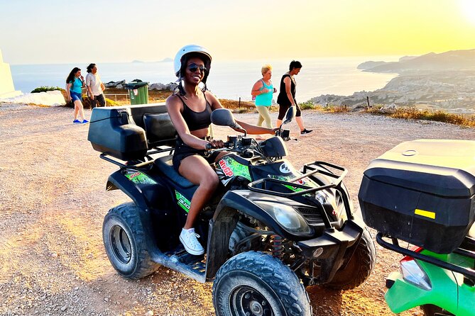 Santorini ATV-Quad Experience: Off-Road Adventure & Hotel Pickup - Emporio Castle and the village lanes