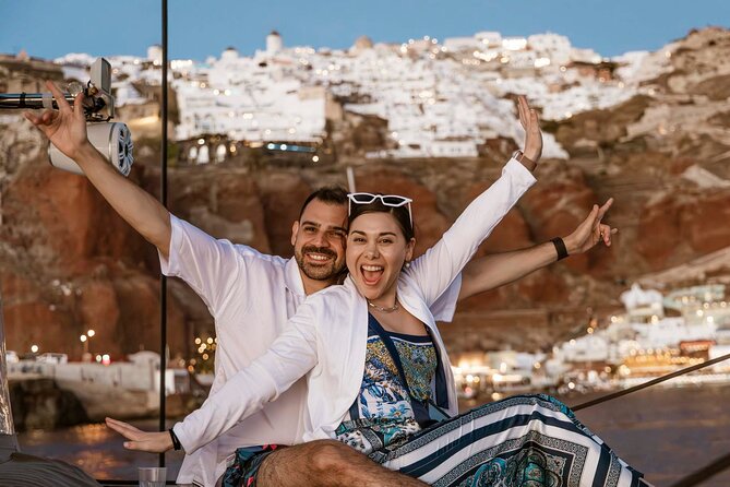 Santorini Catamaran Cruise with Greek Meal, Open-Bar and Sunset - Choosing between the morning, classic, and luxury cruises