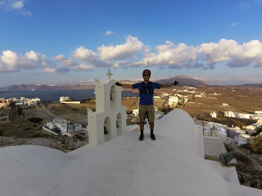 Santorini: Electric Mountain Bike Adventure - Along old paths toward Emporio