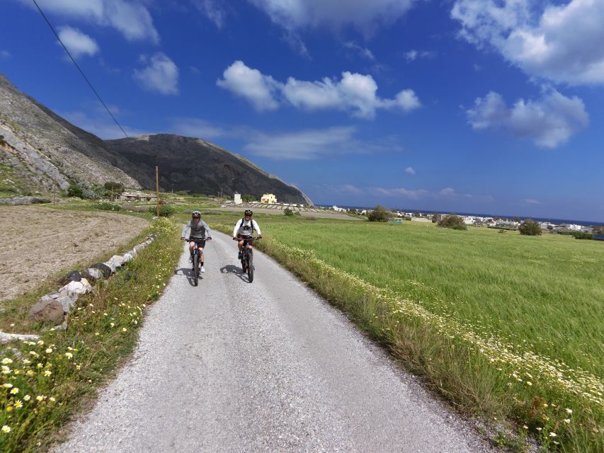 Santorini: Electric Mountain Bike Adventure - The cave chapel above the Caldera