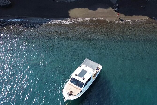 Santorini Fishing Private Cruise boat tour - BBQ, Snorkeling - Fishing near Santorini’s volcanic islands