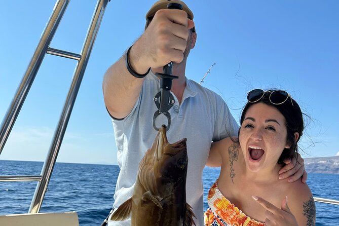 Santorini Fishing Private Cruise boat tour - BBQ, Snorkeling - Is $514.18 per person a fair price?