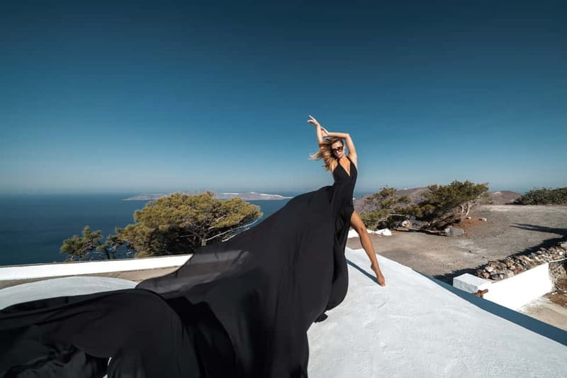 Santorini: Flying Dress Photoshoot - Who Will Enjoy This Most
