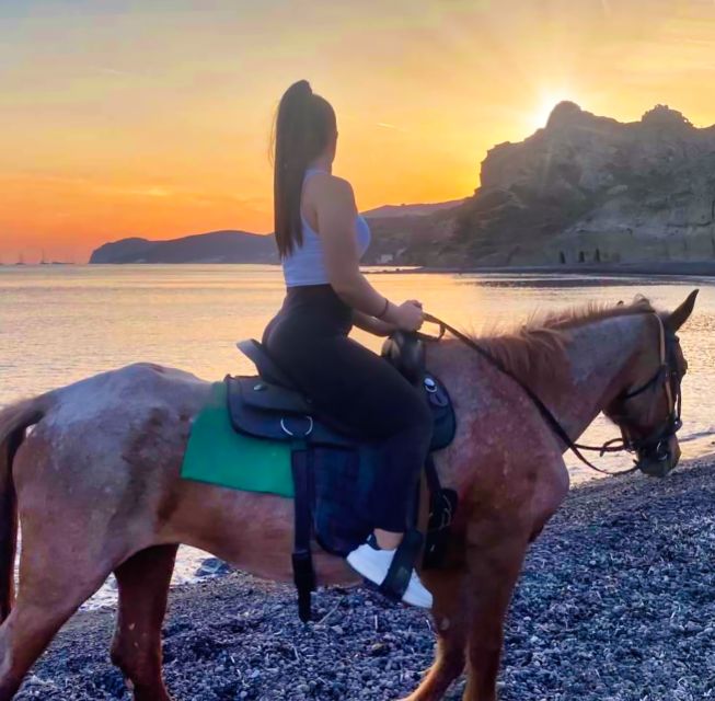 Santorini: Horseback Riding Tour on the Beach - Through vineyards, paths, and volcanic scenery