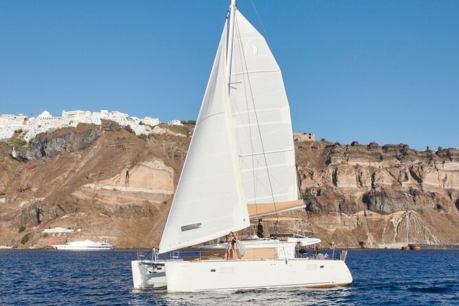 Santorini Platinum Catamaran Cruise with Meal, BBQ and Open Bar - Why Santorini looks better from a catamaran