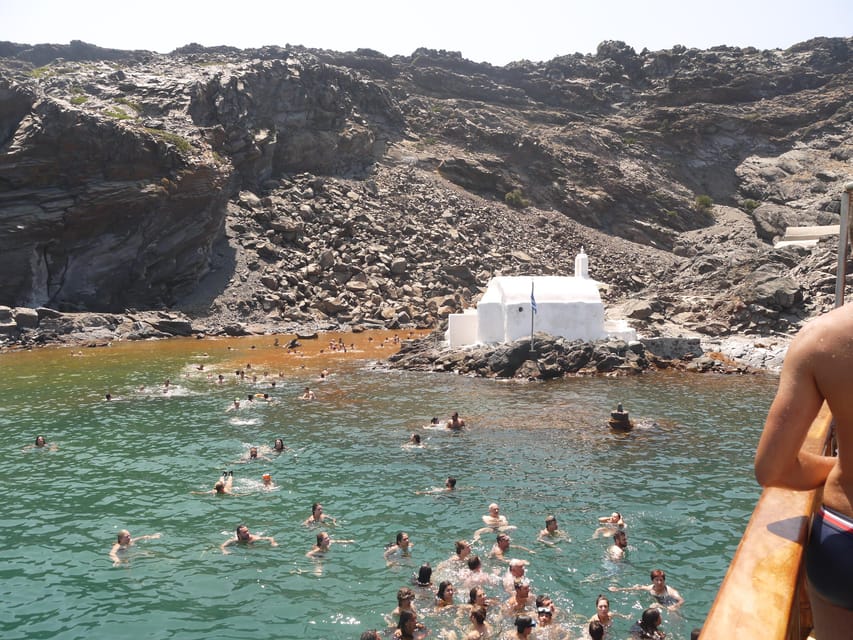 Santorini Port: 3 Hour Cruise to Volcano and Hot Springs - Thirasia for the longer version