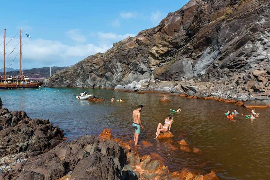 Santorini Port: Cruise to Volcano, Hot Springs & Thirassia - Two hours on Thirassia