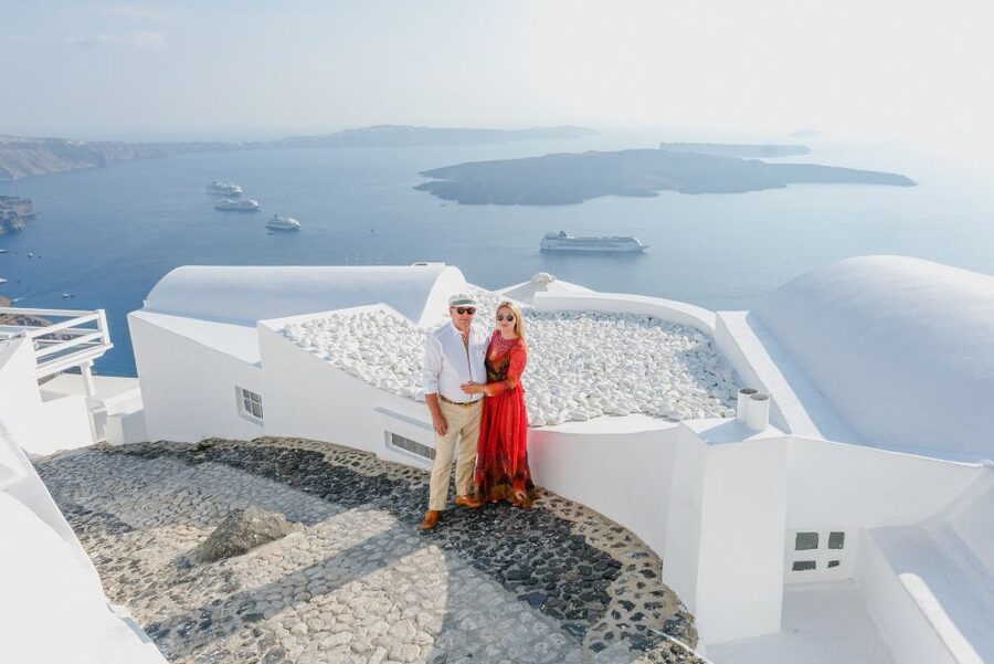 Santorini Private Photoshoot - Oia’s Blue Domes and caldera views