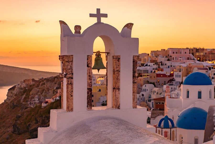 Santorini: Romantic Sunset Caldera Cruise with Dinner - Cruising beneath the Caldera cliffs