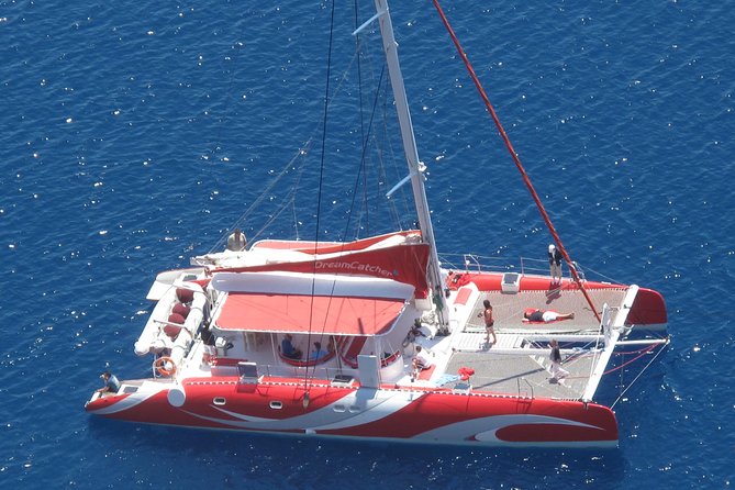 Santorini Sailing Dream Catcher with BBQ Lunch and Drinks - Food, drinks, and the social atmosphere