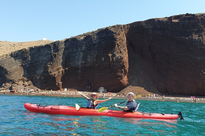 Santorini Sea Kayak - South Discovery, Small Group incl. Sea Caves and picnic - Is $139.07 a fair price?