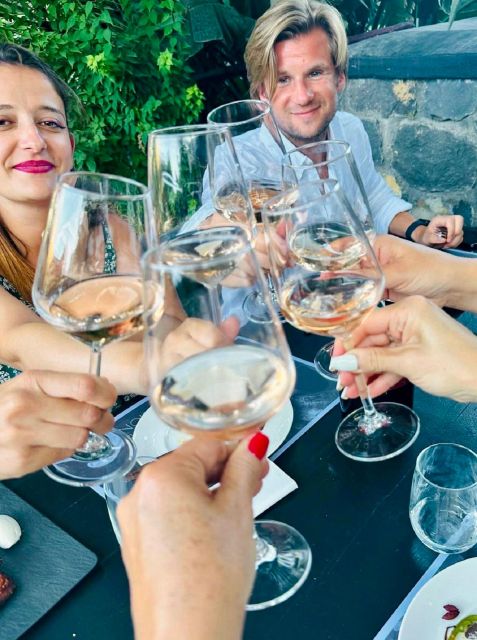 Santorini: Tour of Wineries with Wine Tasting & Food - The vineyard stop explains Santorini’s unusual vines