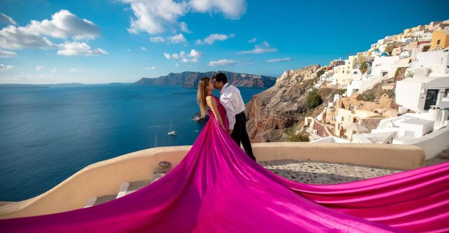 Santorini: Unique Flying Dress Photoshoot Experience - Key Points at a Glance