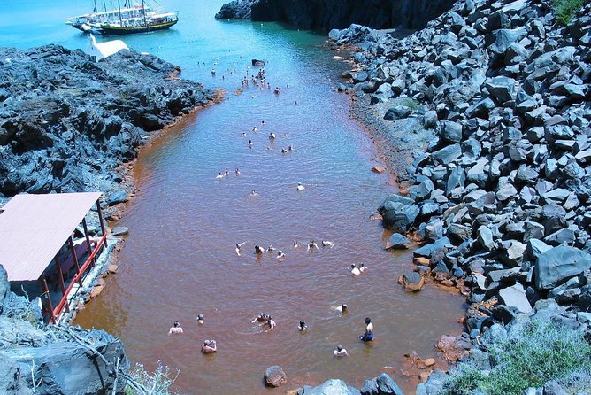 Santorini Volcanic Islands Cruise: Volcano, Hot Springs and Thirassia - Boat Life, Commentary, and Group Size