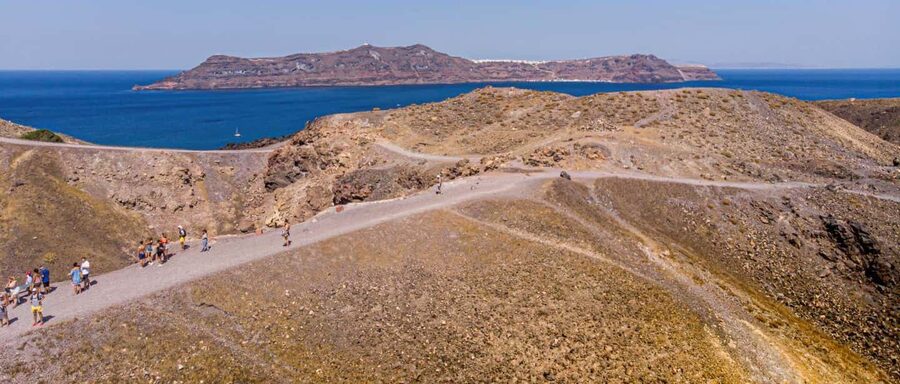 Santorini Volcano, Hot Springs Adventure - Swimming at Palea Kameni’s warm springs