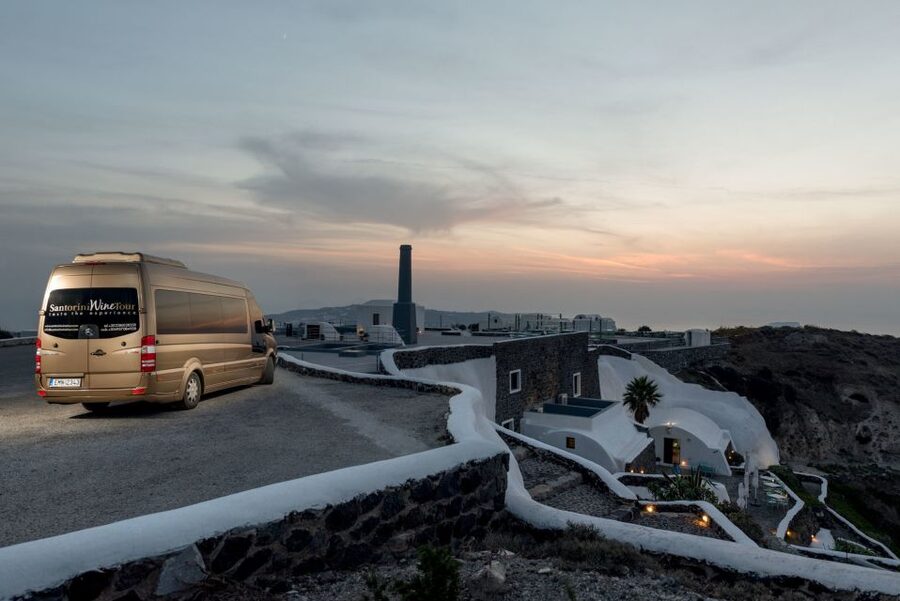 Santorini Wine Roads: Tour of 3 Wineries with a Sommelier - The first winery: learning the basics without wine-school fuss