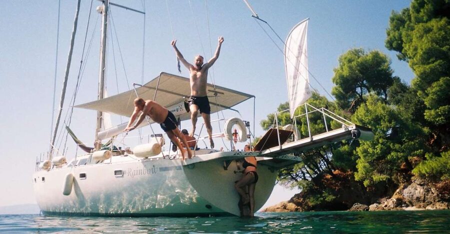 Skiathos: Day-Sailing Tour with Lunch on Board - Setting sail from Skiathos with room to breathe
