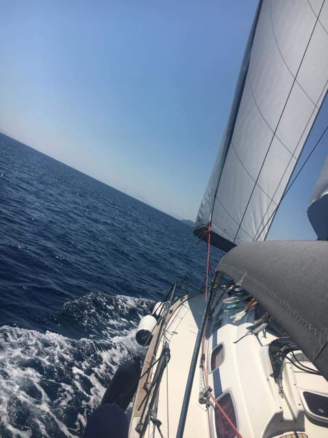 Skiathos: day sailing trip with swim stops and lunch - Leaving Skiathos for a full day at sea