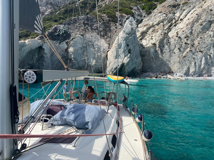 Skiathos: day sailing trip with swim stops and lunch - Weather can change the route