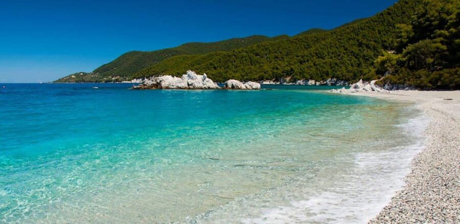 Skopelos: Mamma Mia Experience - The Three Trees and the return through Skopelos