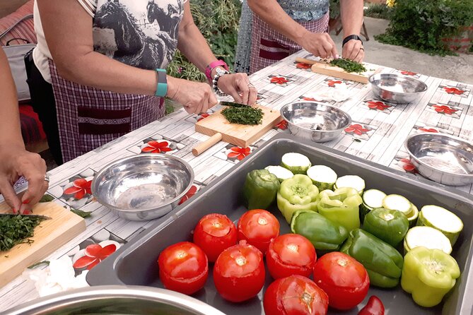 The Real Cretan Cooking Experience - Wine tasting before the big meal