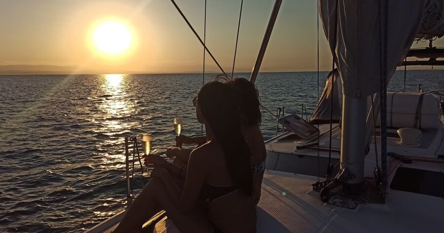 Thessaloniki Sunset Cruise departing from Nea Michaniona - Swimming, snorkeling, and life on the water