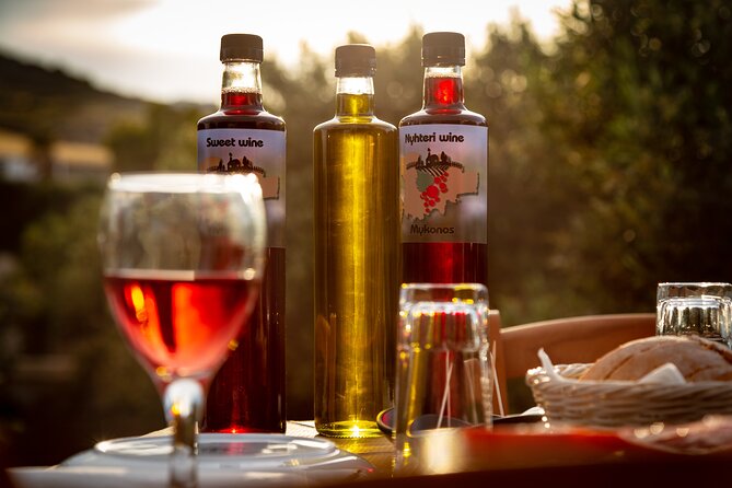 Tour and Wine Tasting in Mykonian Land - Homemade food turns the tasting into a meal