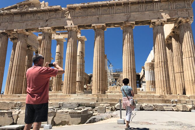 Visit of the Acropolis with an official guide in Spanish - Looking down at the Odeon of Herodes Atticus