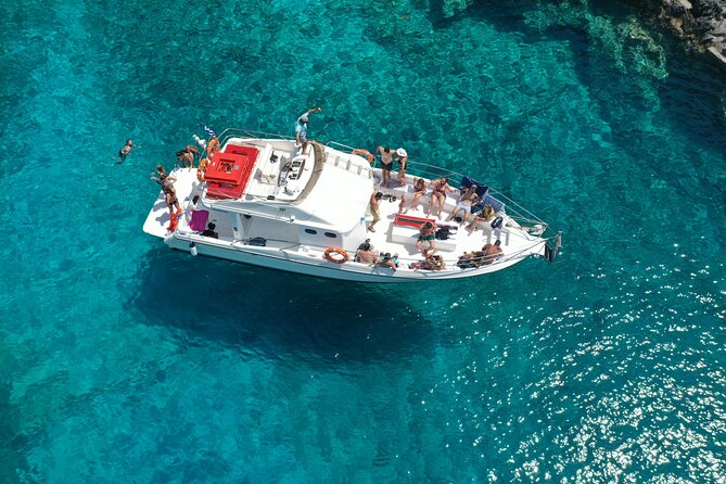 Zakynthos boat tour:Shipwreck& Local blue caves with 3 Swim Stops - How long does the tour really take?